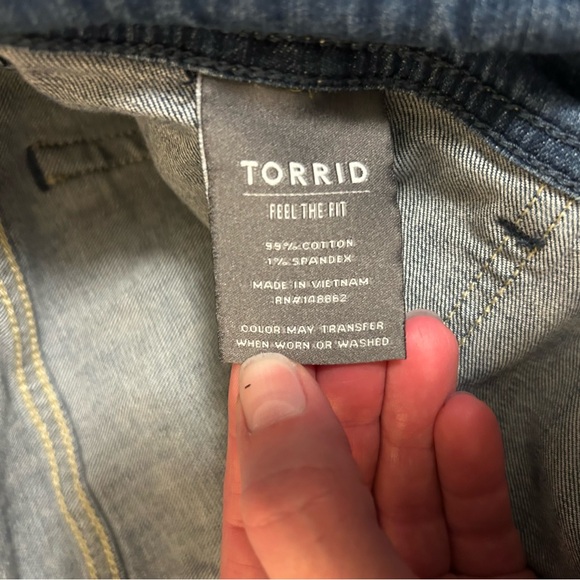 TORRID vintage stretch sz 16XTall mid rise flare jeans. - Picture 2 of 6